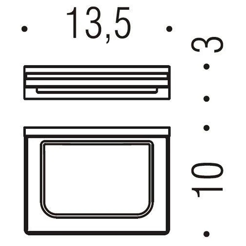Мыльница Colombo Design Look B1601.HPS1-VAN Нержавеющая сталь