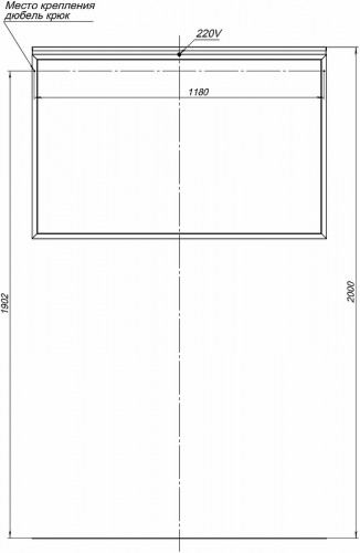 Зеркало Allen Brau Priority 120 1.31018.60 с подсветкой Медь браш стекло