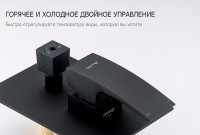 Душевая система Gappo G7107-6 Черная матовая латунь встраиваемый