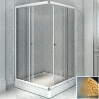 Душевой уголок Radomir 100x110 1-09-1-0-0-1231 профиль Белый стекло матовое