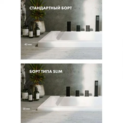 Акриловая ванна Excellent Heaven Slim 170x75 WAEX.HEV17S.RELAX.WH цвет Белый с гидромассажем форсунки Белые