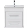 Тумба под раковину Aquanet Бостон 60 209679 подвесная Белый матовый МДФ / ЛДСП