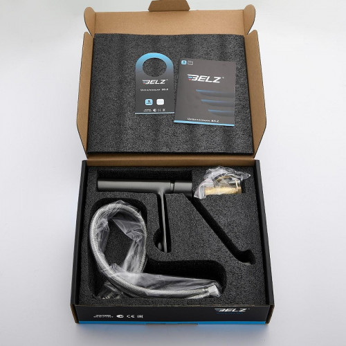 Смеситель для раковины Belz B10019-3 цвет Оружейная сталь