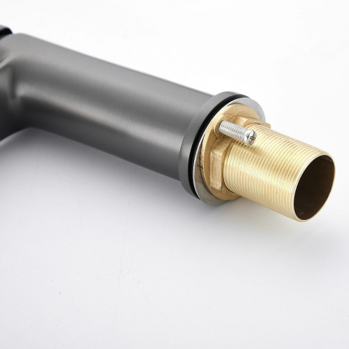 Смеситель для раковины Belz B10019-3 цвет Оружейная сталь