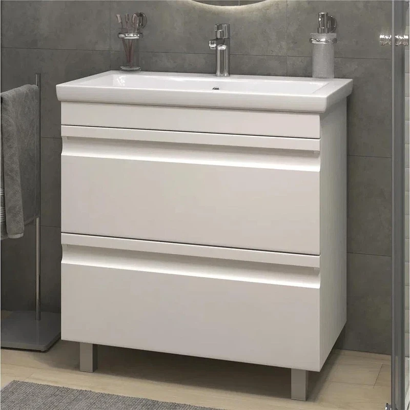 Тумба с раковиной Vigo Holly 80 041-com цвет Белый