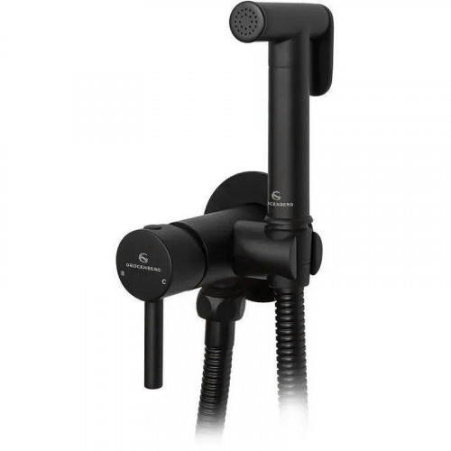 Гигиенический душ со смесителем Grocenberg GB001BL Черный матовый