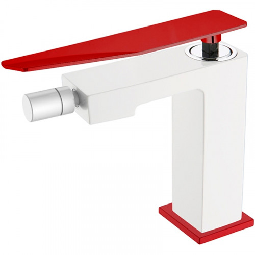 Смеситель для биде Boheme Q 146-WR.2 Белый Красный латунь