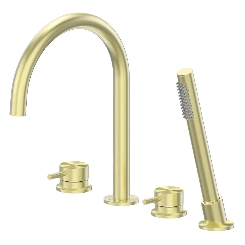 Смеситель на борт ванны Abber Wasser Kreis 316 AF8113BG цвет Золото брашированное