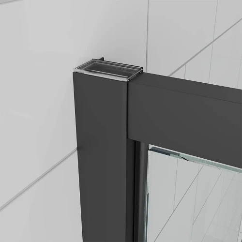 Душевая дверь Veconi Ottimo 90 OP30B-90-07-C9 профиль Черный матовый стекло матовое