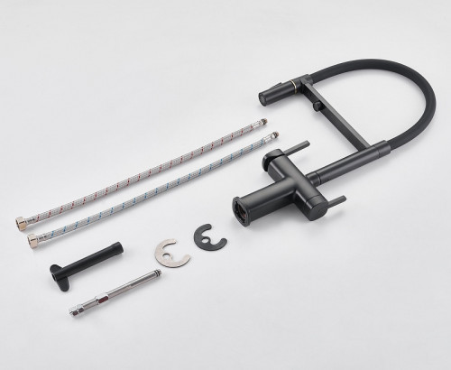 Смеситель для кухни Rose R358H цвет Черный