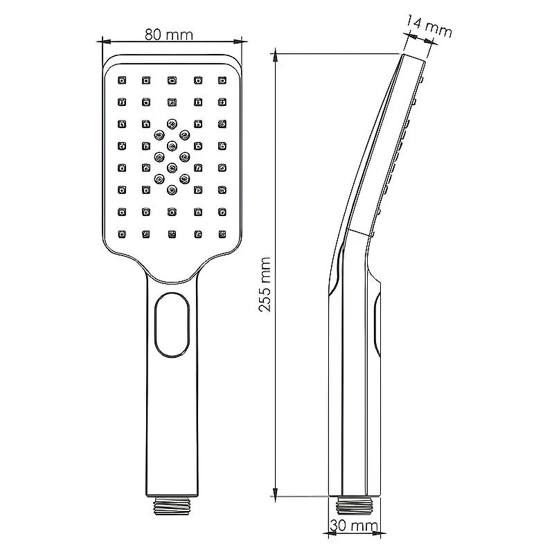 Ручной душ Melodia della vita Luxe MKP20411BL Хром