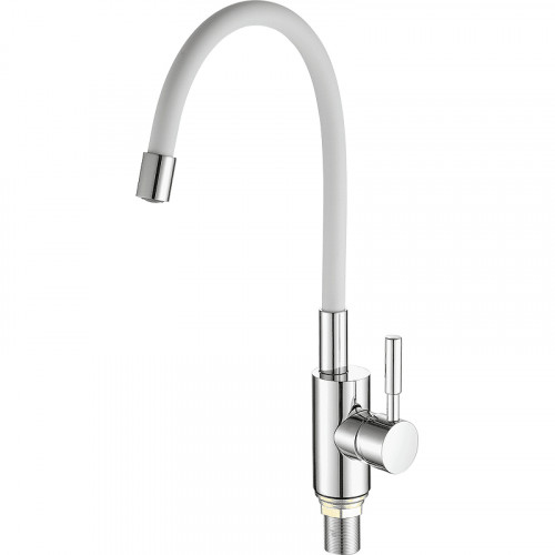 Смеситель для кухни Fashun A4053+B03 цвет Хром Белый