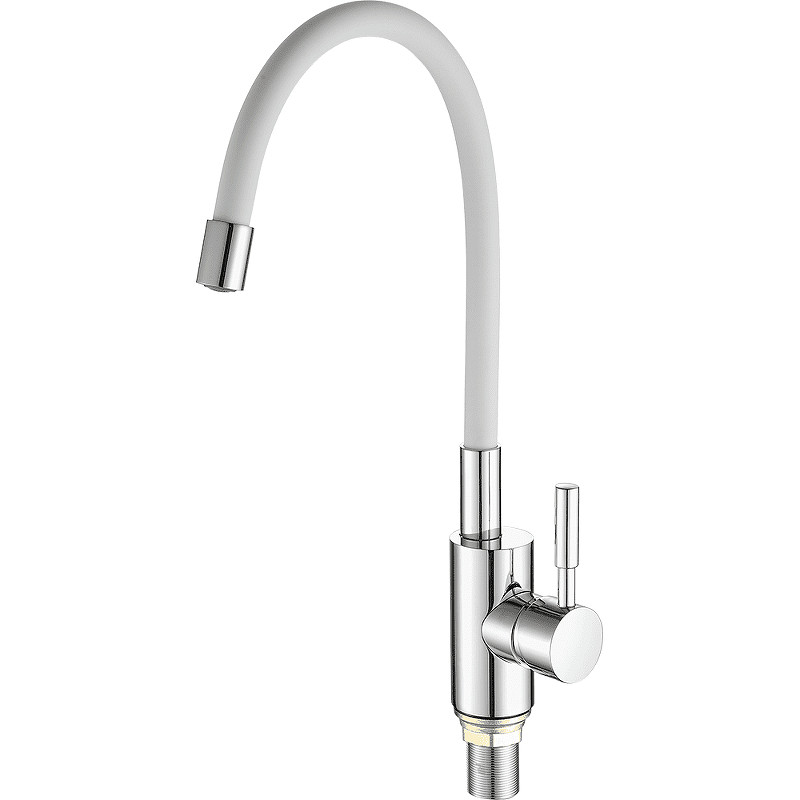 Смеситель для кухни Fashun A4053+B03 цвет Хром Белый