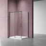 Душевой уголок Vincea Dice 130x90 VSR-4D9013CLGM профиль Вороненая сталь стекло прозрачное