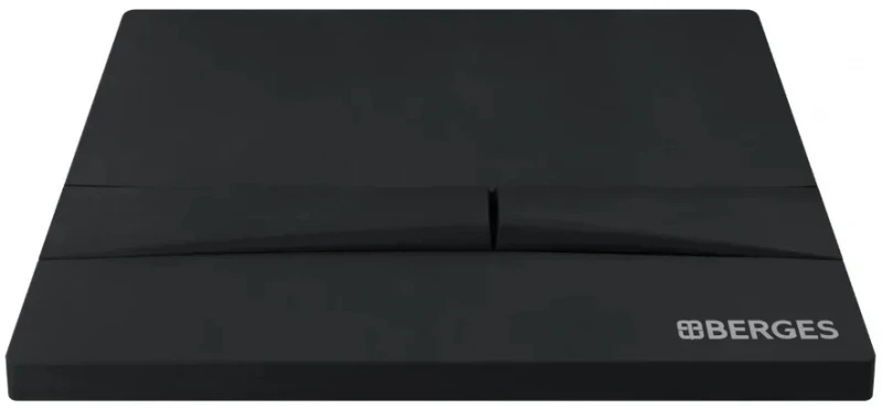 Комплект унитаза с инсталляцией Berges Floe Rimless 043224 с сиденьем Микролифт и Черной клавишей смыва фарфор подвесной