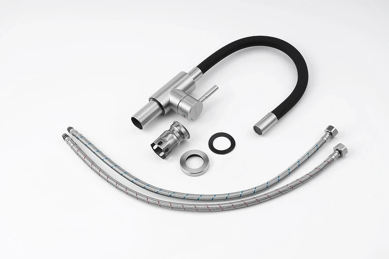 Смеситель для кухни Knotlor Streamline SS-02 цвет Матовая сталь