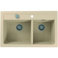 Кухонная мойка Alveus Granital Atrox 50 Terra G22 790x500 1131999 Песчаная искусственный камень (литьевой мрамор) встраиваемая сверху, встраиваемая снизу