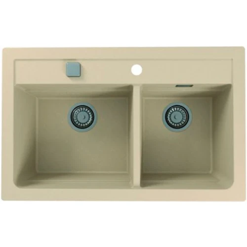 Кухонная мойка Alveus Granital Atrox 50 Terra G22 790x500 1131999 Песчаная искусственный камень (литьевой мрамор) встраиваемая сверху, встраиваемая снизу