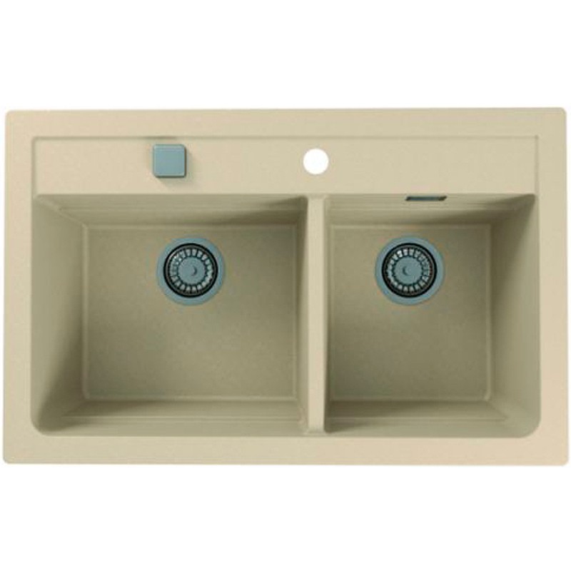 Кухонная мойка Alveus Granital Atrox 50 Terra G22 790x500 1131999 Песчаная искусственный камень (литьевой мрамор) встраиваемая сверху, встраиваемая снизу