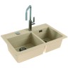 Кухонная мойка Alveus Granital Atrox 50 Terra G22 790x500 1131999 Песчаная искусственный камень (литьевой мрамор) встраиваемая сверху, встраиваемая снизу