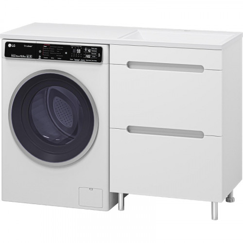 Тумба с раковиной Misty Байкал 120 R УТ000014751 Белая