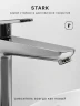 Смеситель для раковины Abelsberg Lineara UNF23509CH цвет Глянцевый хром
