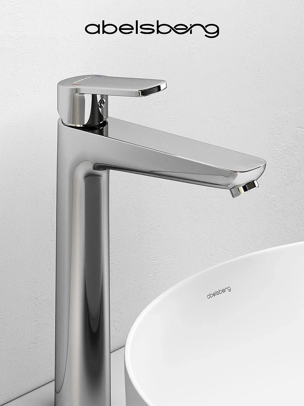 Смеситель для раковины Abelsberg Lineara UNF23509CH цвет Глянцевый хром
