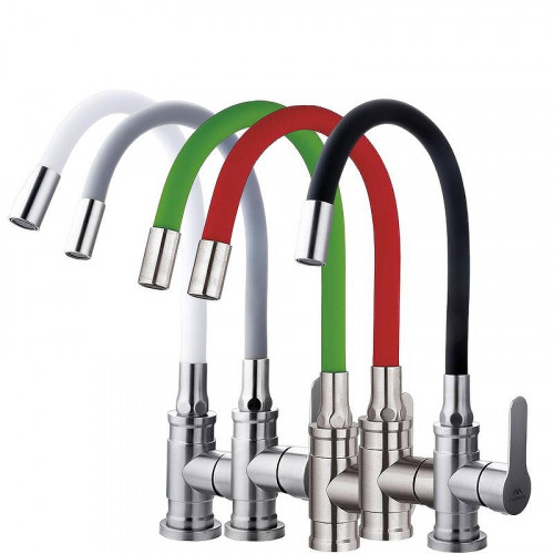 Смеситель для кухни Fashun A54401-8 цвет Сатин Белый