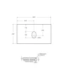 Столешница под раковину BelBagno 80 KEP-80-MGL-W0 Marmo Grigio Lucido