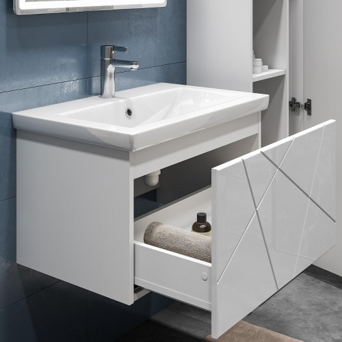 Тумба под раковину Vigo Geometry 60 033 подвесная цвет Белый