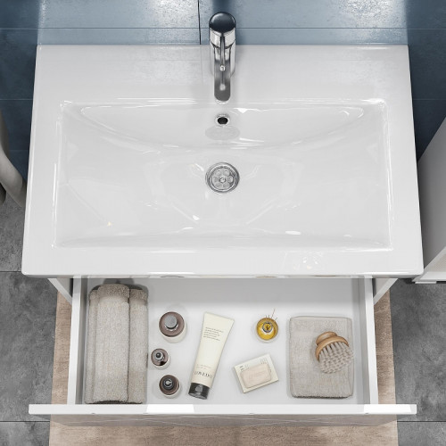 Тумба под раковину Vigo Geometry 60 033 подвесная цвет Белый