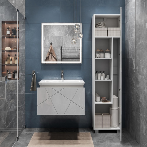 Тумба под раковину Vigo Geometry 60 033 подвесная цвет Белый