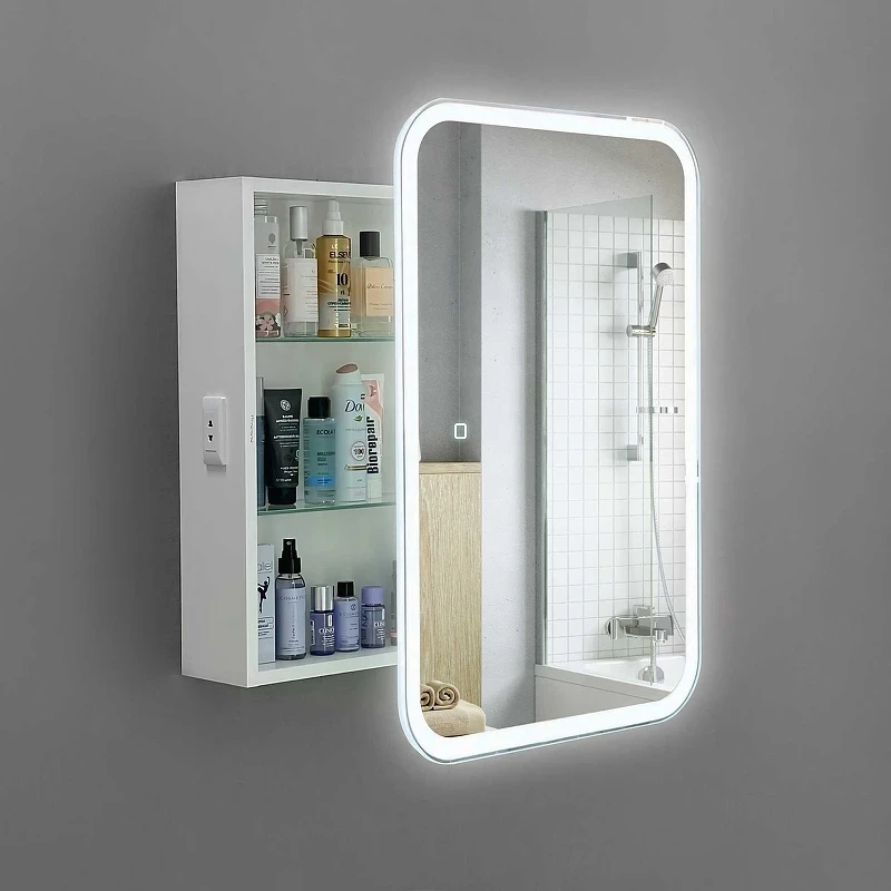 Зеркальный шкаф Alavann Cosmetic Light 60 ALV1041001 с подсветкой цвет Белый