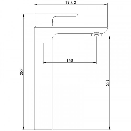 Смеситель для раковины beWash Tiere BVMM1BH357 Черный матовый латунь