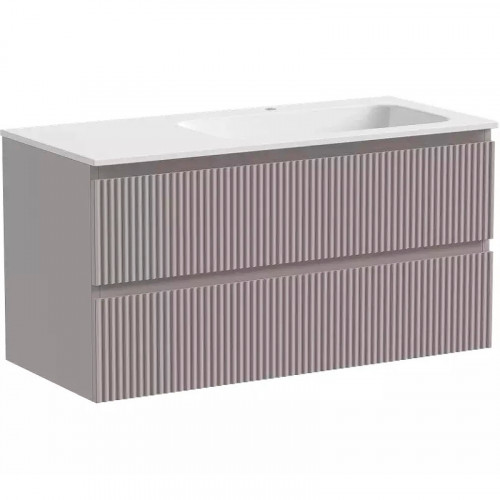 Тумба под раковину Sancos Snob R 100 R SNR100RSM подвесная Doha Soft МДФ / ЛДСП