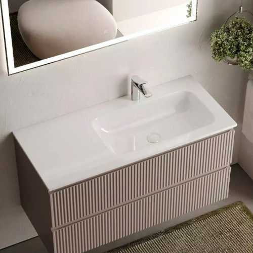 Тумба под раковину Sancos Snob R 100 R SNR100RSM подвесная Doha Soft МДФ / ЛДСП