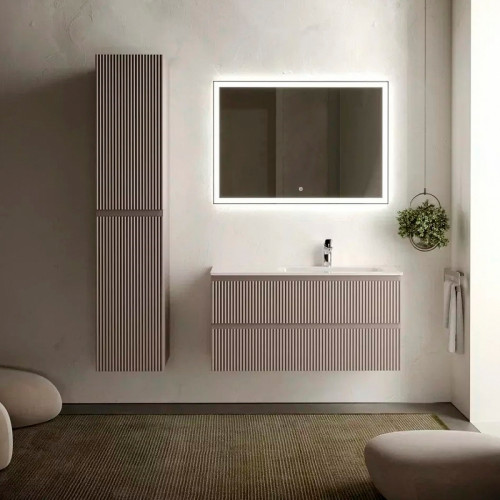 Тумба под раковину Sancos Snob R 100 R SNR100RSM подвесная Doha Soft МДФ / ЛДСП