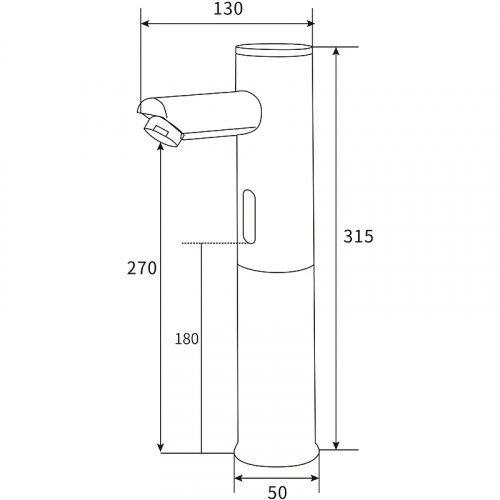 Смеситель для раковины beWash Photocell BWAM0BH808 Хром