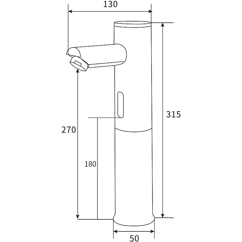 Смеситель для раковины beWash Photocell BWAM0BH808 Хром