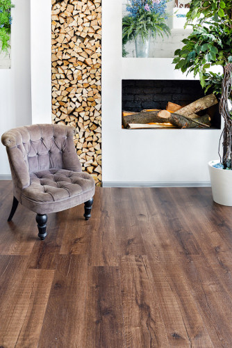 Виниловый ламинат Alpine Floor Real Wood ECO2-2 Дуб Мокка 1220х183х6 коричневый 43 Бельгия