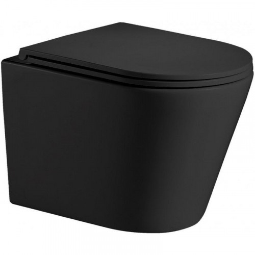 Комплект унитаза с инсталляцией WeltWasser AMBERG 506 + SALZBACH 043 MT-BL + AMBERG RD-MT CR 10000011539 цвет Черный матовый с сиденьем Микролифт и клавишей смыва цвет Хром матовый