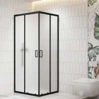 Душевой уголок RGW 90x90 06093699-44 профиль цвет Черный стекло cora