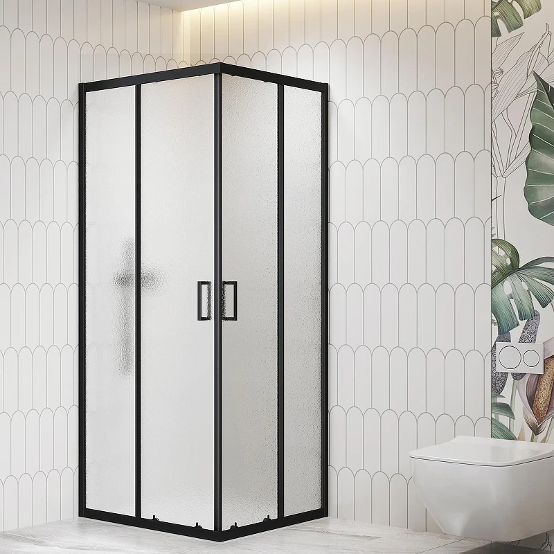 Душевой уголок RGW 90x90 06093699-44 профиль цвет Черный стекло cora
