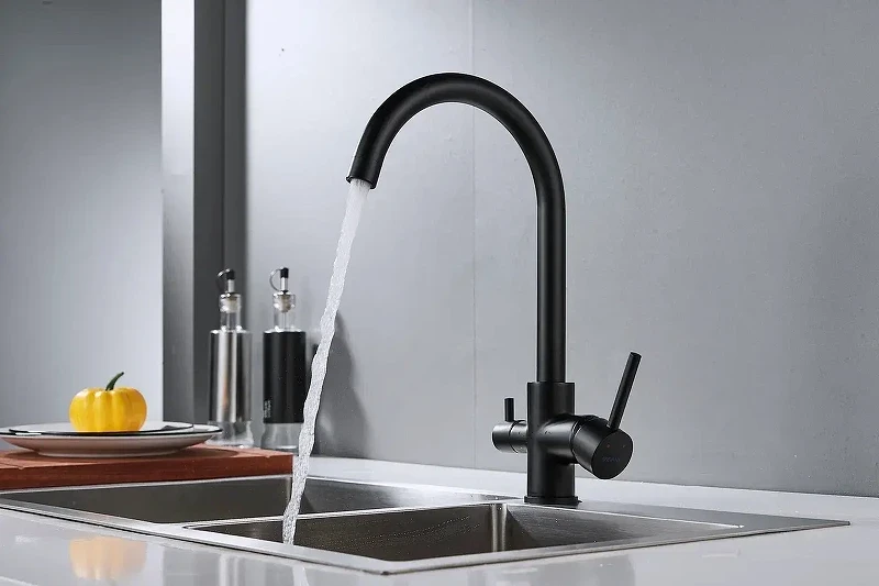 Смеситель для кухни Shevanik S128H цвет Черный