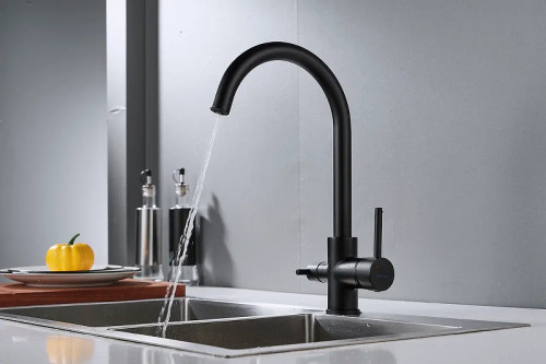 Смеситель для кухни Shevanik S128H цвет Черный
