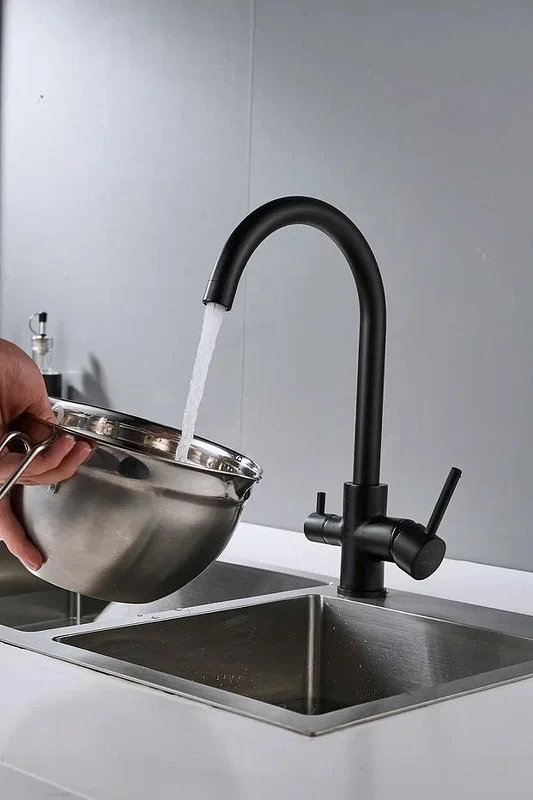 Смеситель для кухни Shevanik S128H цвет Черный