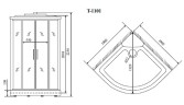 Душевая кабина Timo Comfort 100x100 T-8801F с гидромассажем