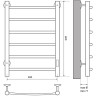 Электрический полотенцесушитель Melodia della vita Classica Ferrum 40х60 П6 MTRCEF4060gt Графит