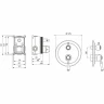 Смеситель для душа Aquatek Классик AQ1546PG Полированное золото латунь встраиваемый