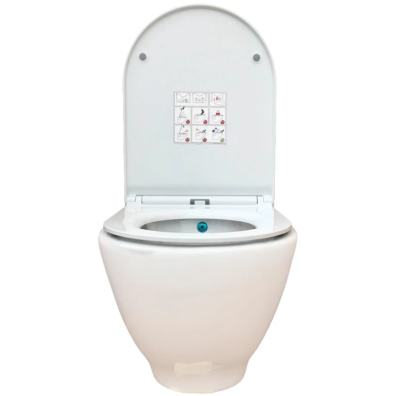 Унитаз биде beWash Granville HRKA054H1VE0W5SZ0 подвесной с сиденьем Микролифт фарфор подвесной